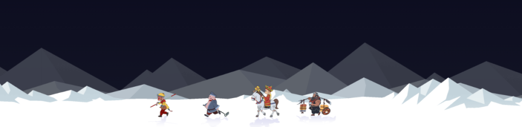 西游记西天取经HTML源码-师徒四人走动特效-CSS动画