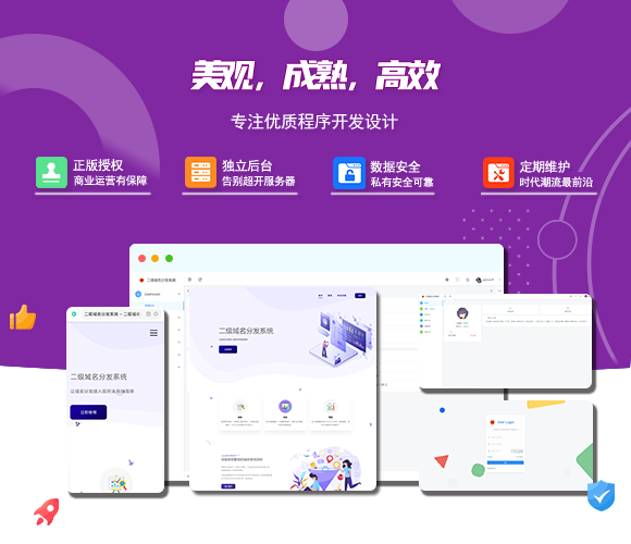 2024最新版守约者二级域名分发系统源码