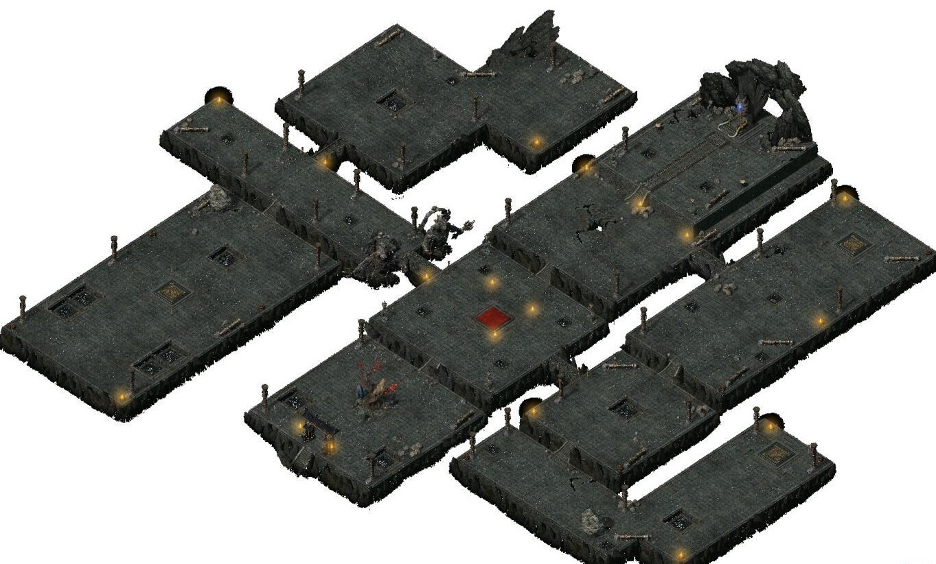 GOM真彩地图-暗夜大殿传奇高清地图素材